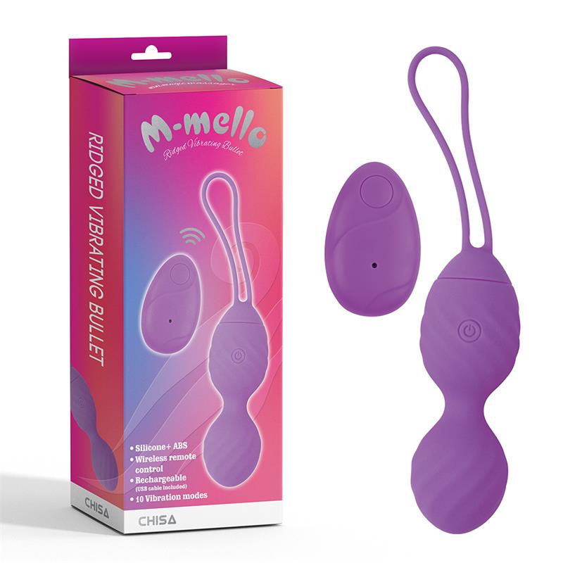 Vibrating Egg Remote Control Ridged USB Silicone 7.4