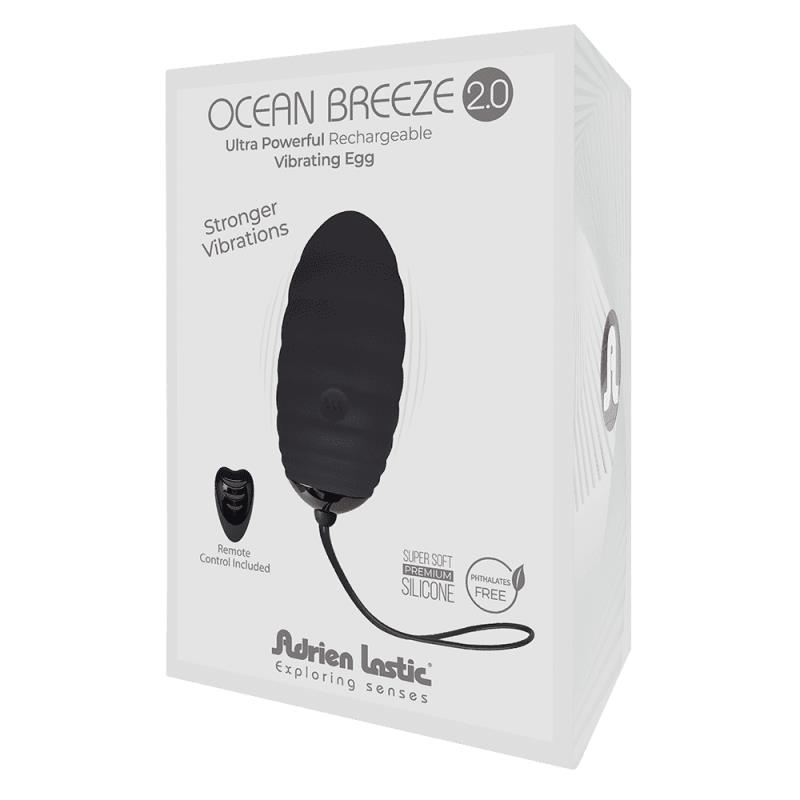 Vibrating Egg with Remote Control Ocean Breeze 2.0 Black