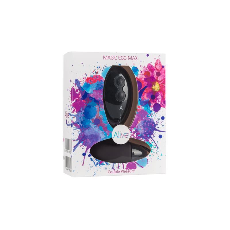 Vibrating Egg Magic Egg Max Black Silicone 8.5 cm