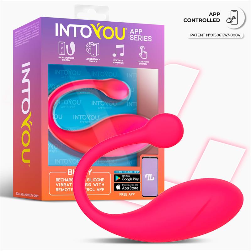 Bulby Vibrating Egg with App Dark Pink