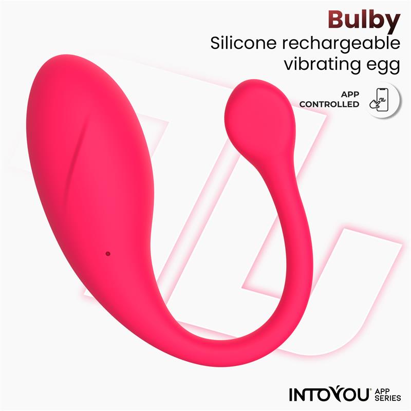 Bulby Vibrating Egg with App Dark Pink