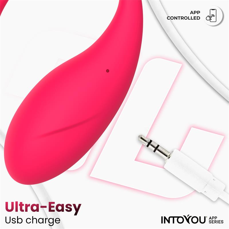 Bulby Vibrating Egg with App Dark Pink