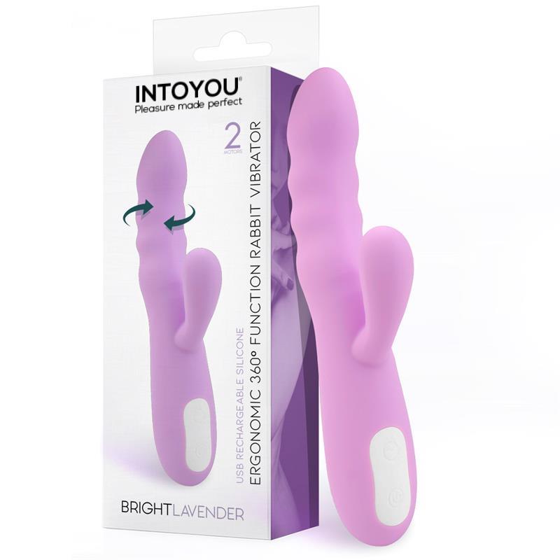 Brightlavender Vibe and Rotator Double Motor 360? USB Silicone