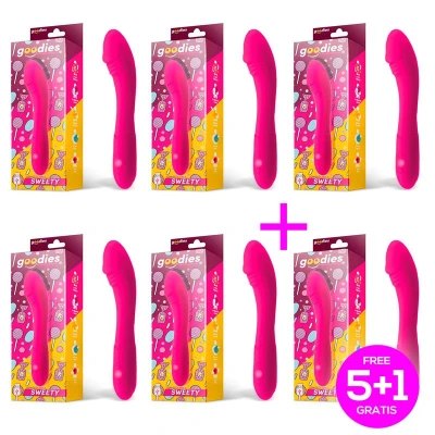 Pack 5+1 Sweety G-spot Vibe USB Silicone