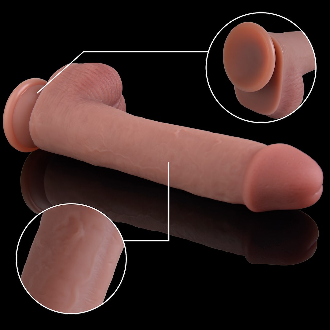 SZILIKON DILDO 24 CM EROSPACE NATURAL PLAY D3
