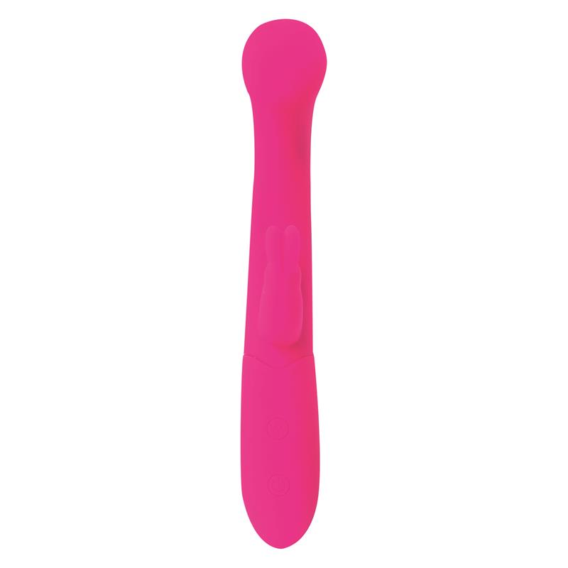 Cotton G-Spot and Rabbit Vibe USB Silicone Fuchsia