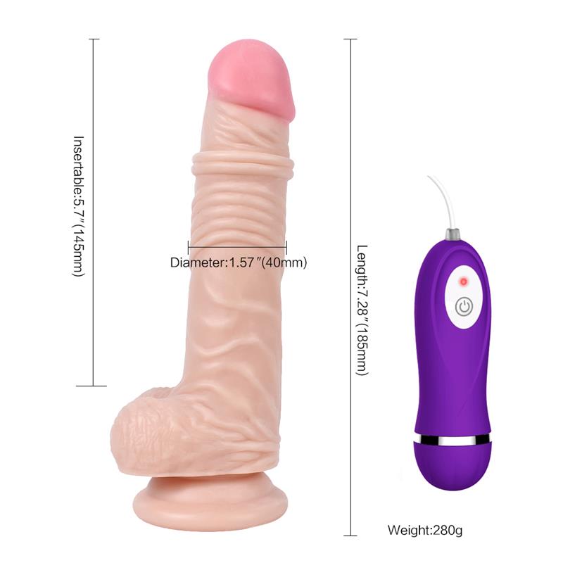 Thunder Dildo with 20 Modes of Vibration with Remote Control