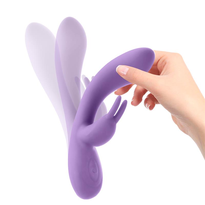 Mauve Mauve Liquefied Silicone Unibody Vibe USB Purple