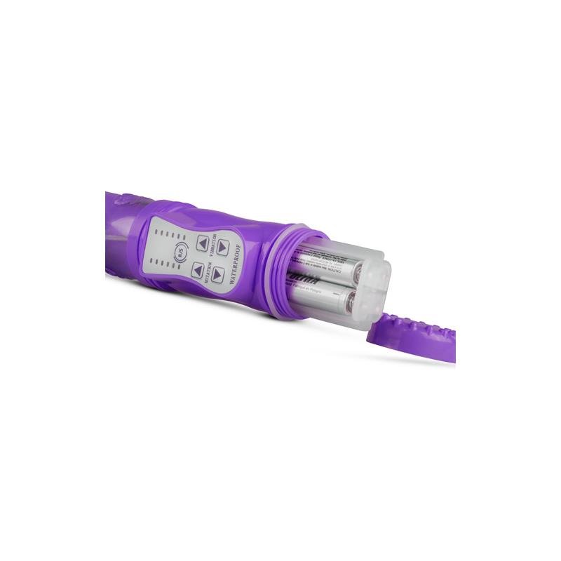 Rabbit Vibrator Thrusting and Rotating Balls  Purple