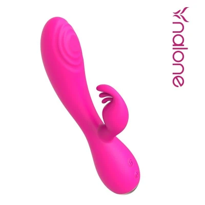 Magic Stick Rabbit Vibe with Pulsation Fuchsia