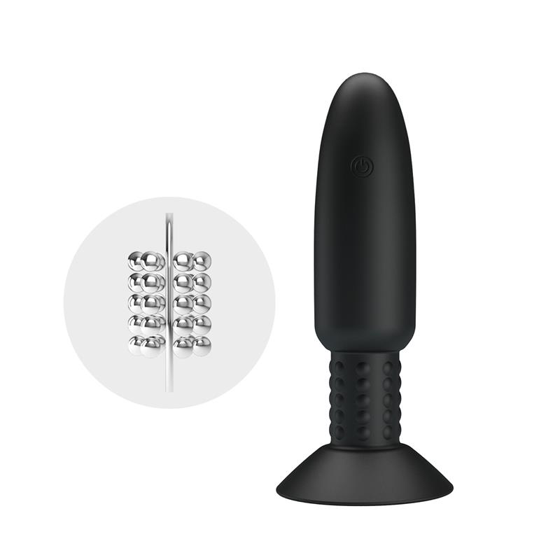 Remote-Controlled Anal Plug with Vibration and Rotation - USB