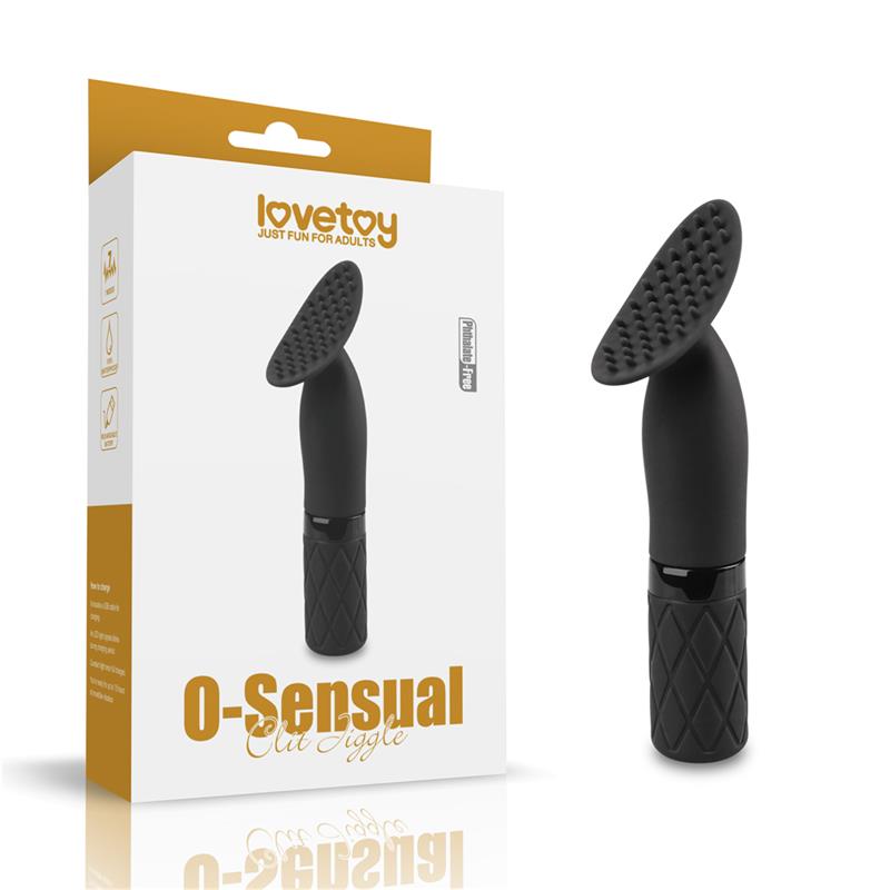 Stimulator O-Sensual Clit Jiggle USB Black