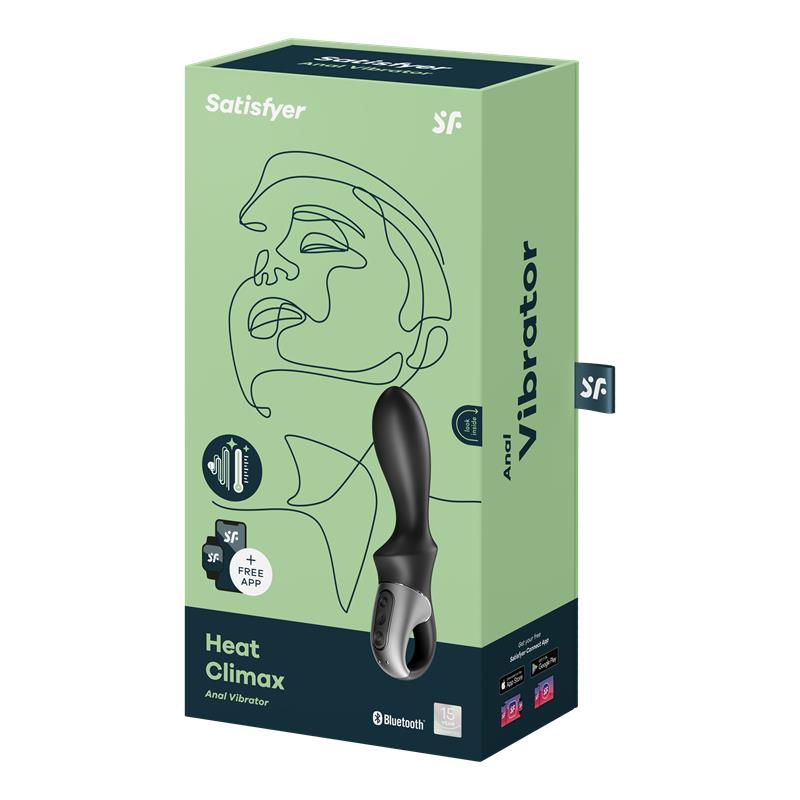 Heat Climax APP Vibe G-Spot and P-Spot Heat Function Magnetic USB