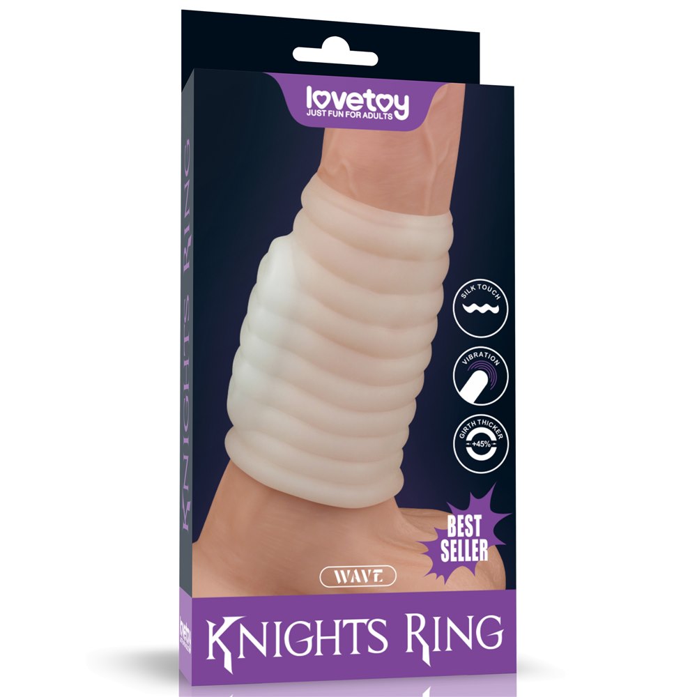 VIBRÁLÓ WAVE KNIGHTS GYŰRŰ (FEHÉR)