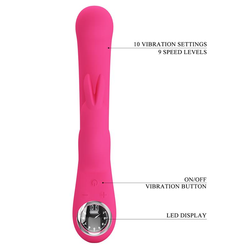 Lamar Vibrator G-Spot Rabbit Pink