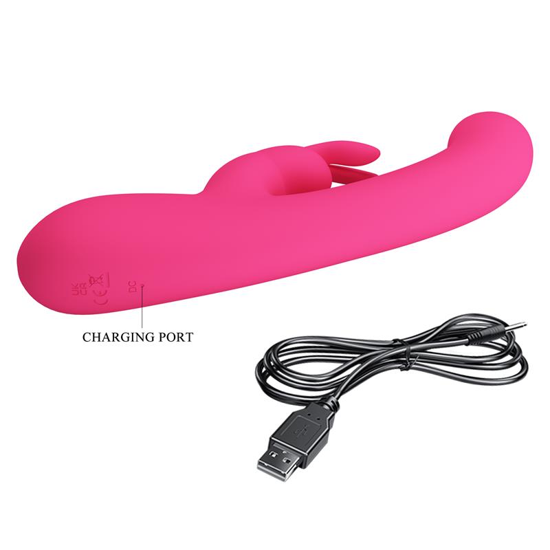 Lamar Vibrator G-Spot Rabbit Pink