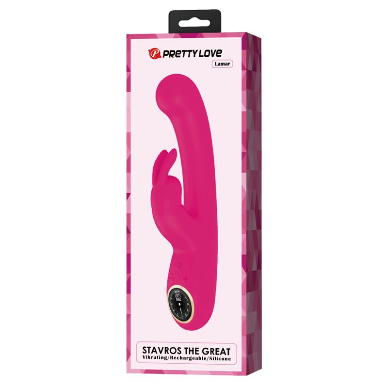 Lamar Vibrator G-Spot Rabbit Pink