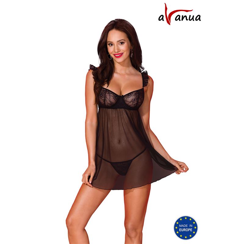 Satinia Robe Black