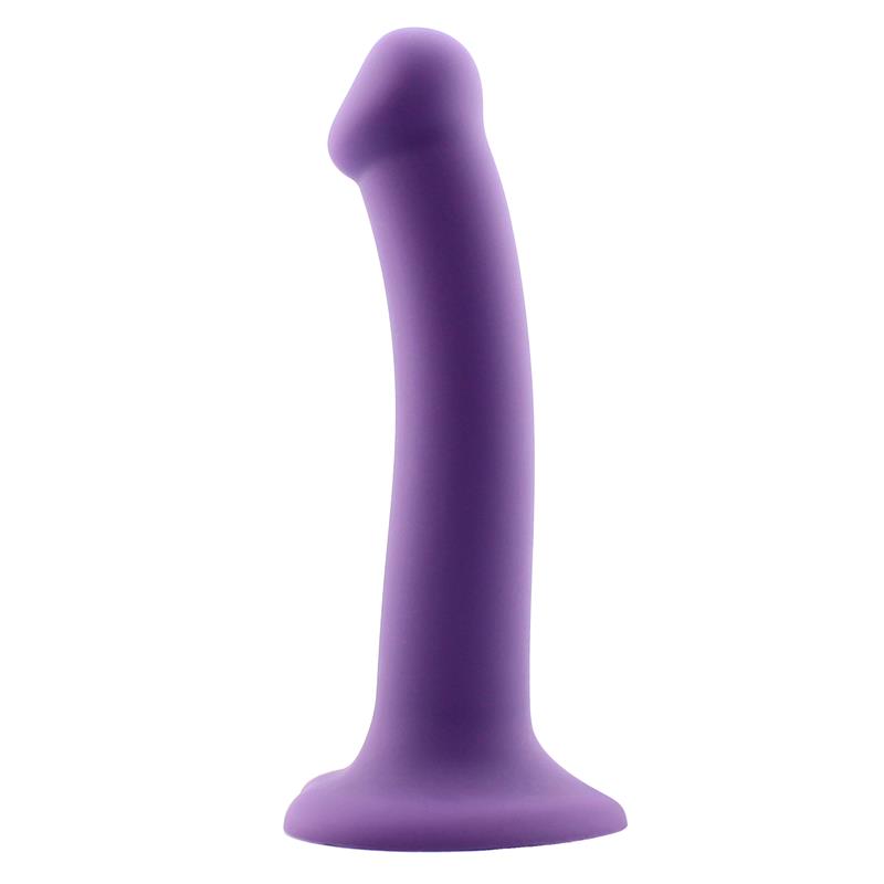 Bouncy Liquid Silicone Dildo Hiper Flexible 7 - 18 cm Size M Purple