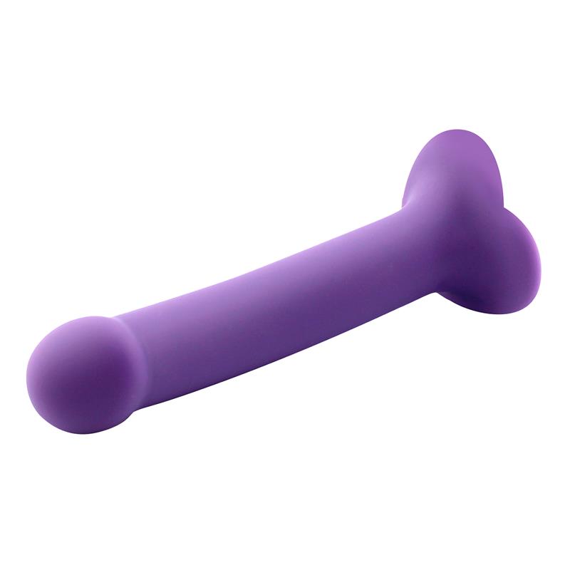 Bouncy Liquid Silicone Dildo Hiper Flexible 7 - 18 cm Size M Purple