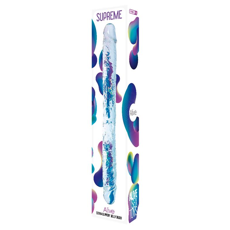 Supreme Double Dildo 38.5 cm Clear