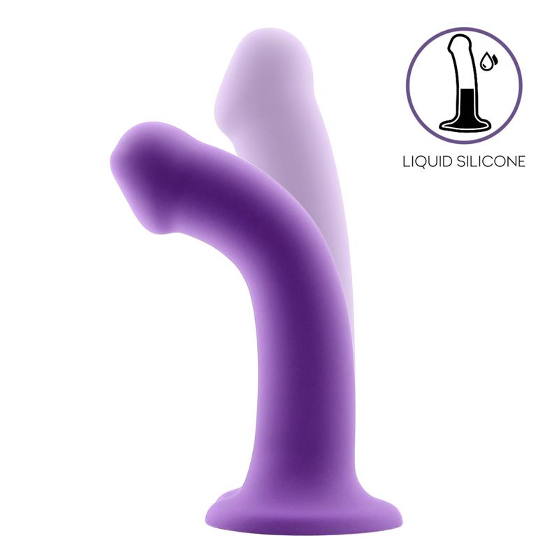 Bouncy Liquid Silicone Dildo Hiper Flexible 6.5 - 16.5 cm Size S Purple