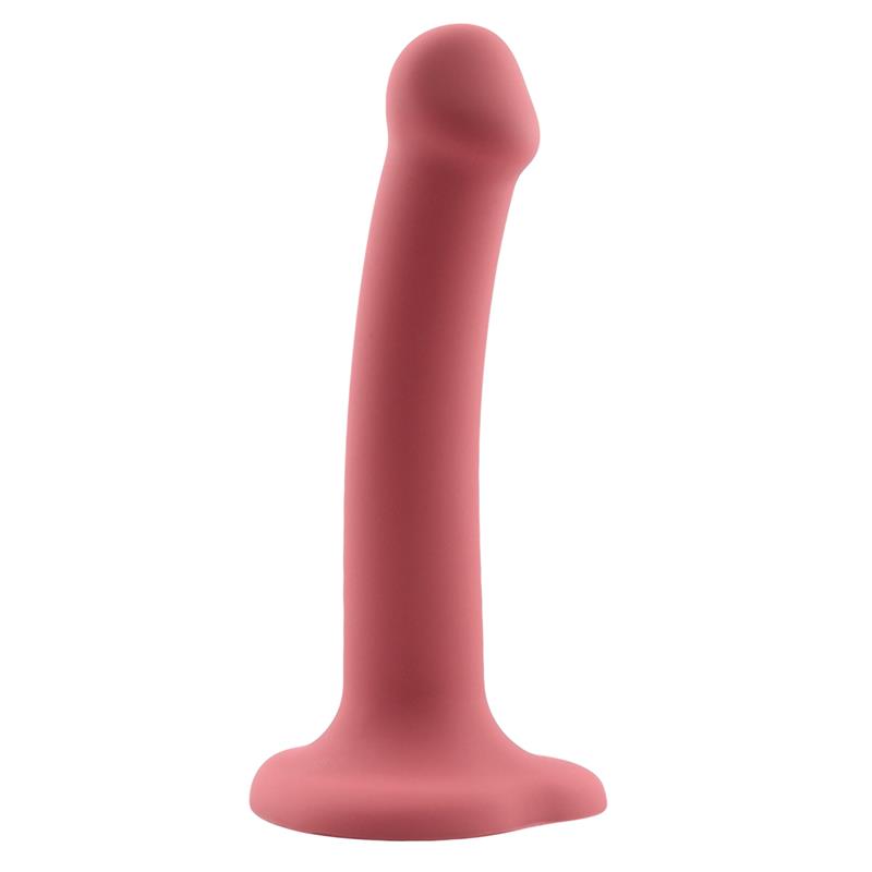 Bouncy Liquid Silicone Dildo Hiper Flexible 7 - 18 cm Size M Burgundy