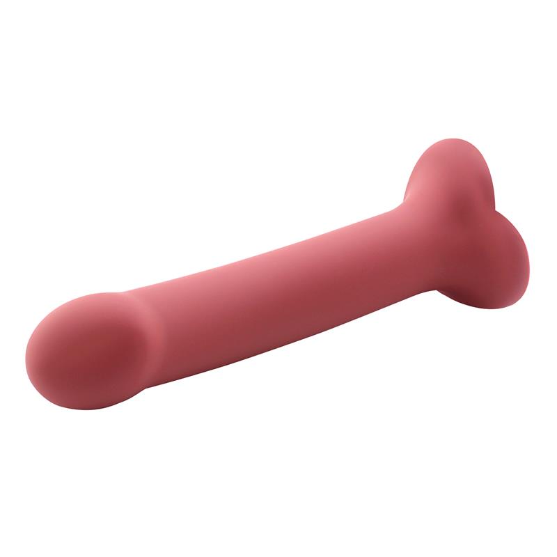 Bouncy Liquid Silicone Dildo Hiper Flexible 7 - 18 cm Size M Burgundy