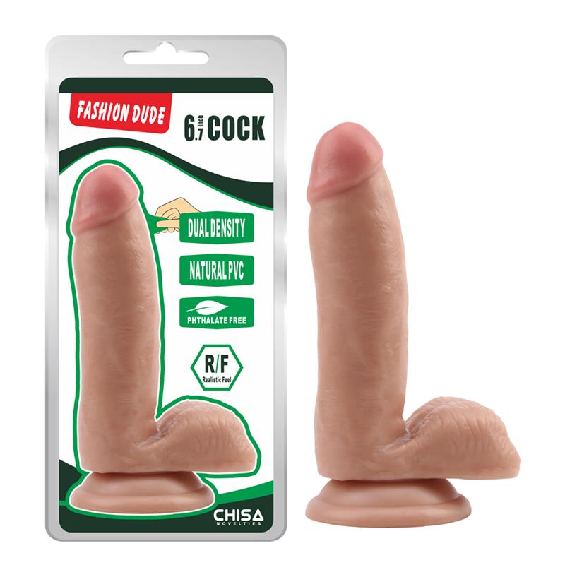 Dildo Dual Density Fashion Dude 6.7 Flesh