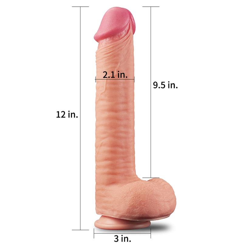 Dildo Nature 12 Dual Layer Flesh