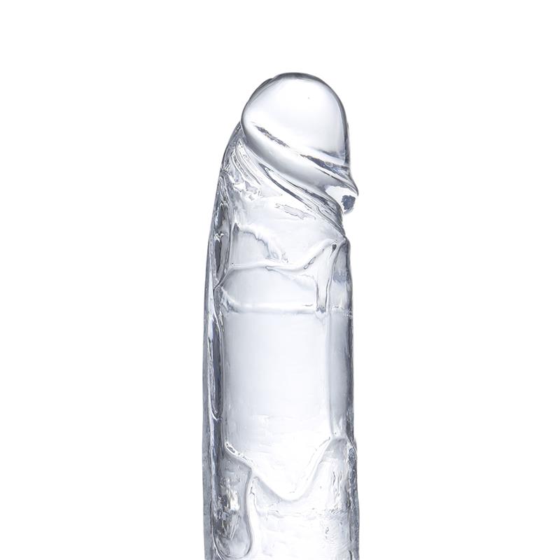 Realistic Dildo with Testicles Crystal Material 15,5 cm