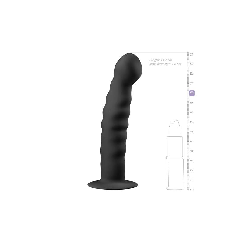 Silicone Dildo  - Black