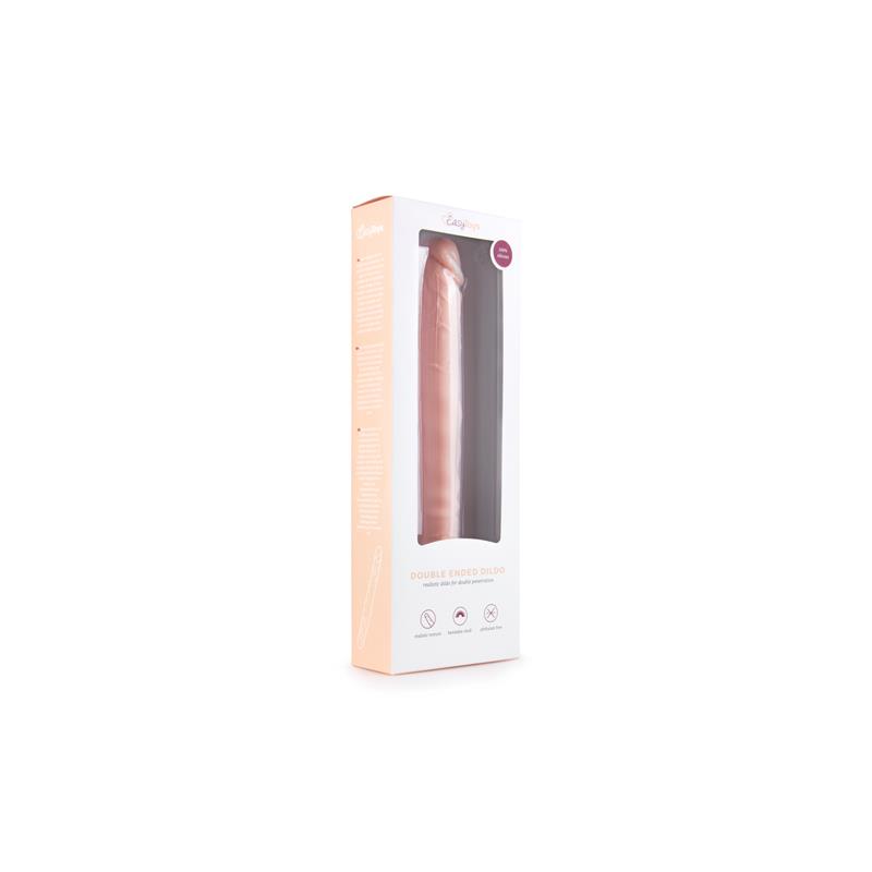 Realistic Double Ended Dildo - Skin Coloured