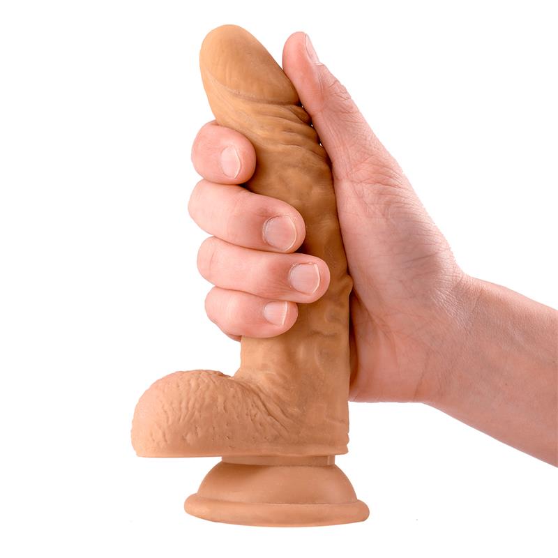 Sam Realistic Dildo with Testicles 7.1 Flesh