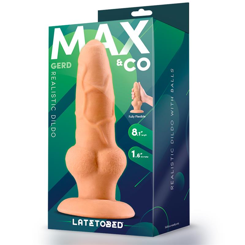 Gerd Realistic Dildo with Testicles 8.1 Flesh