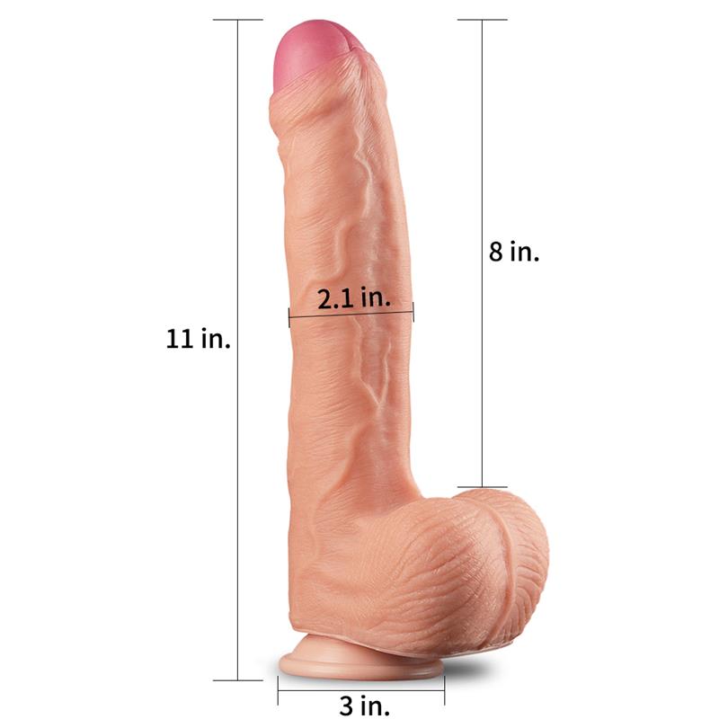 Dildo Nature 11 Dual Layer Flesh