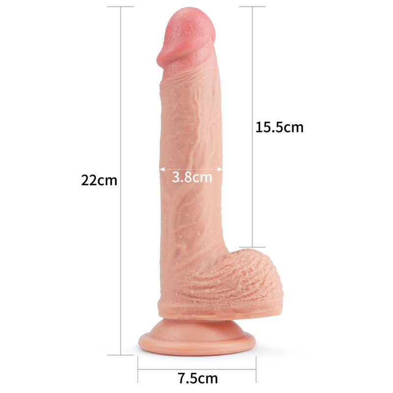 Dildo Nature 8.5 Liquid Silicone Flesh