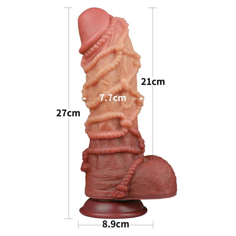 Dildo Dual Layer King Size Nature 10.5