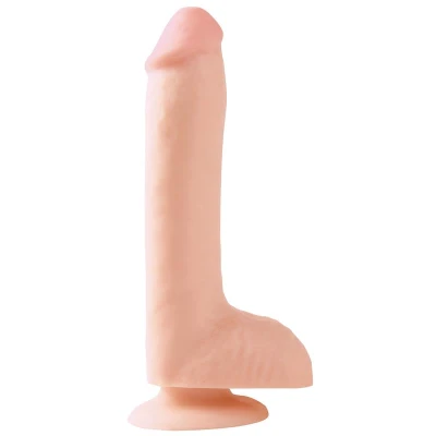 Dildo and Testicles with Suction Cup Flesh