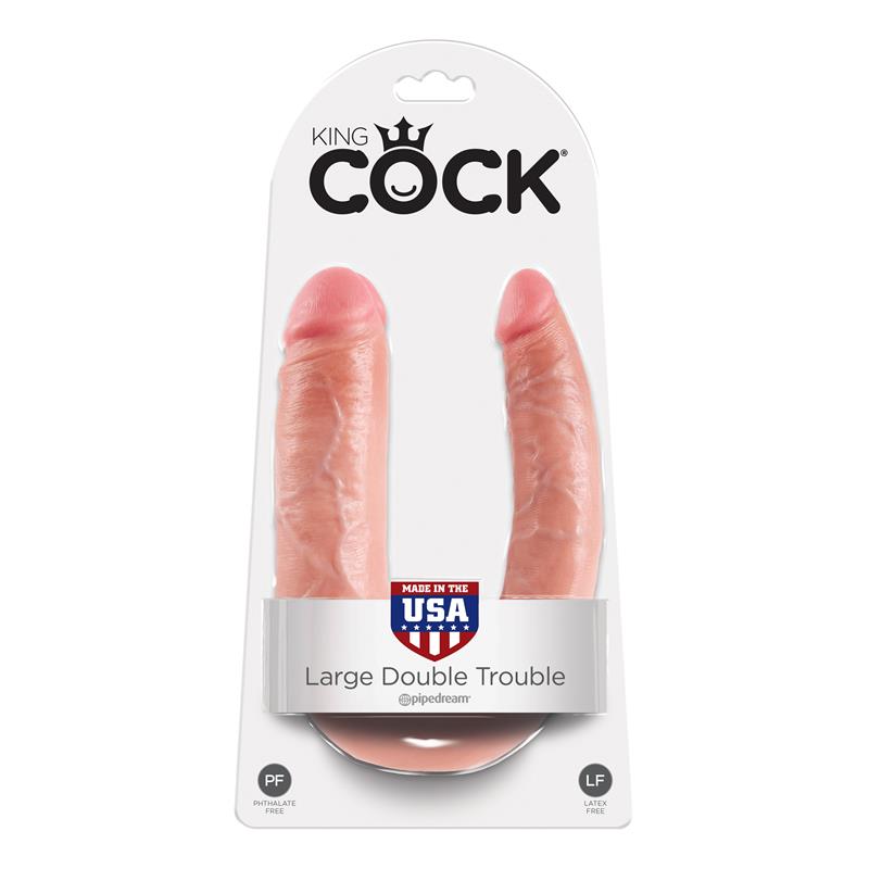 King Cock Double Penetrator Cock?Large - Flesh