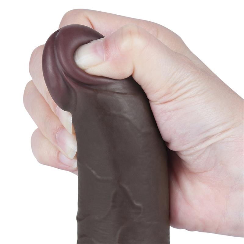 Sliding Skin Dual Layer Dildo 7.5