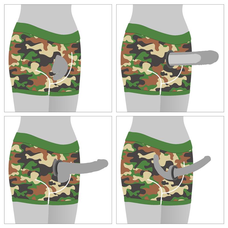 Camo Strapon Shorts 38-42