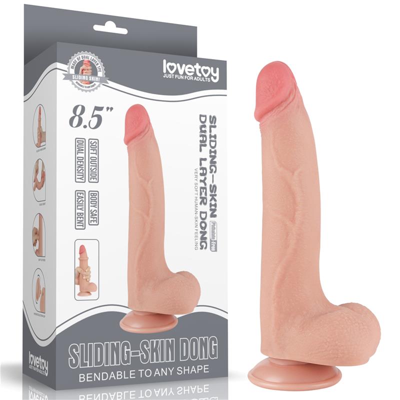 Sliding Skin Dual Layer Dildo 8.5