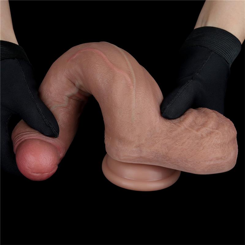 Dual Layer Silicone Dildo 8.5