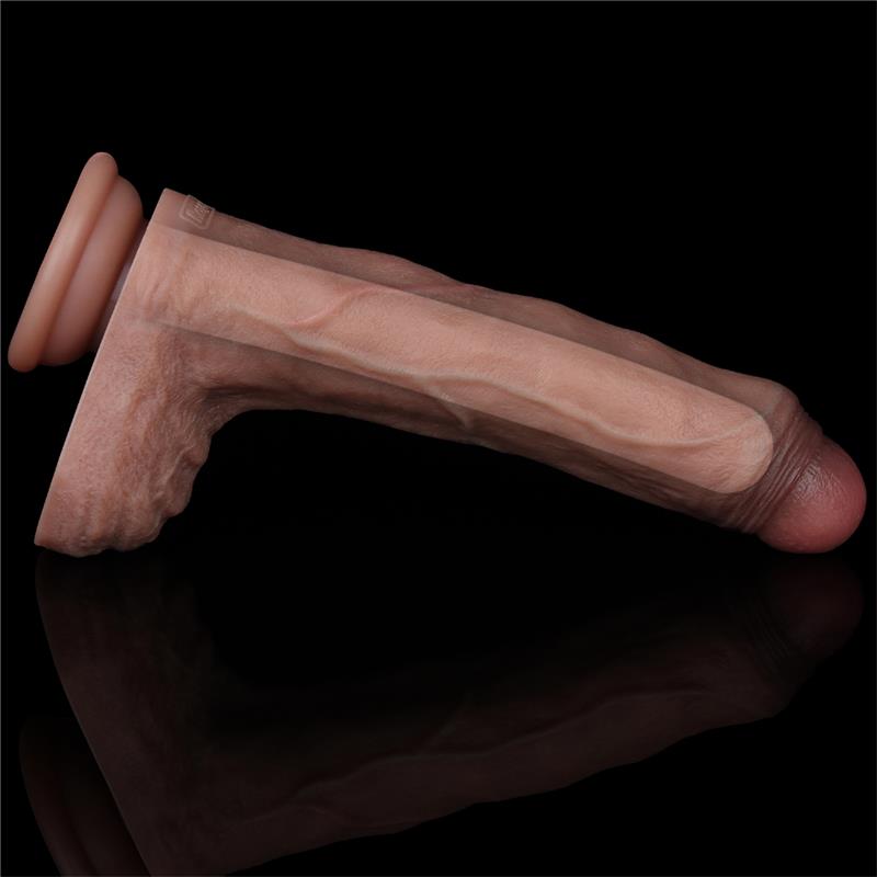 Dual Layer Silicone Dildo 8.5