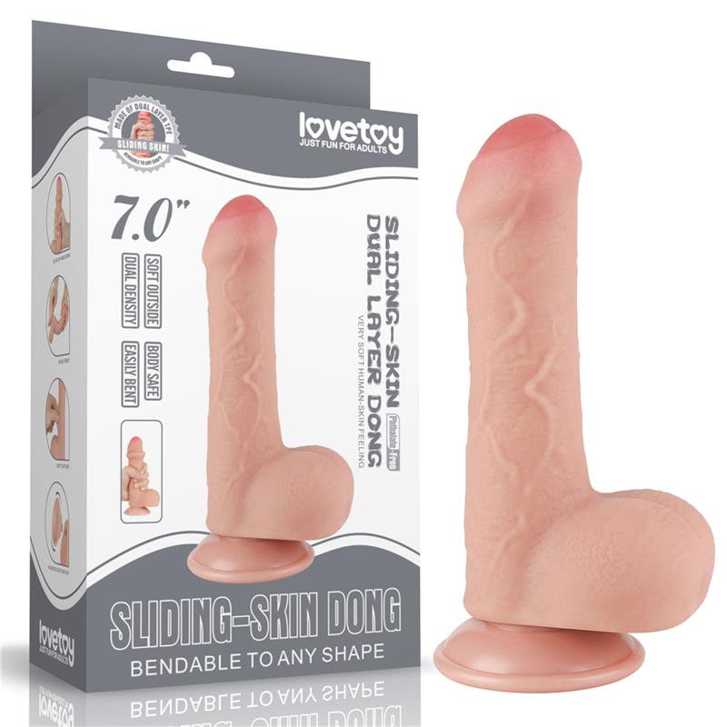 Sliding Skin Dual Layer Dildo 7