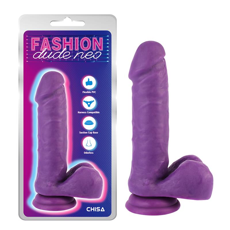 Dual Density Dildo Purple 7.6