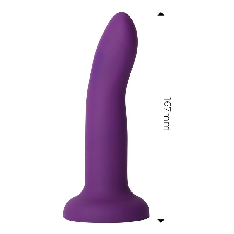 Color-Changing Dildo Purple to Pink Size M 17 cm