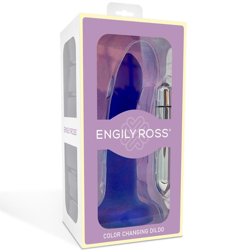 Color-Changing Dildo Purple to Pink Size S 14 cm