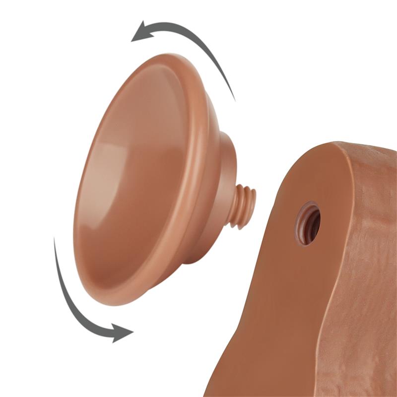 Dildo Sliding Skin 8.5 Brown